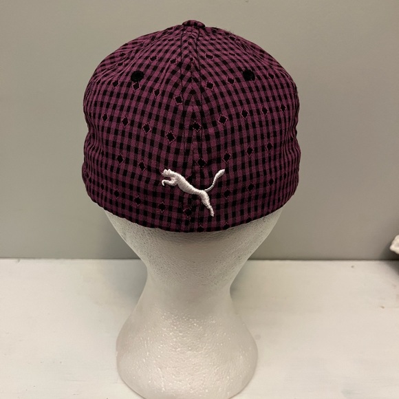 Puma hat purple checkered - Picture 2 of 7